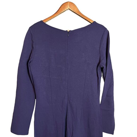 NEW! Talbots purple knit long sleeve dress - Picture 7 of 11